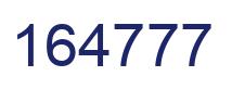 Number 164777 blue image