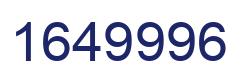 Number 1649996 blue image