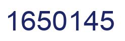 Number 1650145 blue image