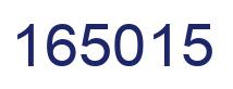 Number 165015 blue image