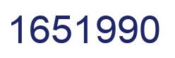 Number 1651990 blue image
