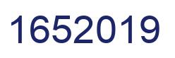 Number 1652019 blue image