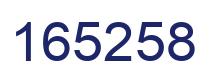 Number 165258 blue image