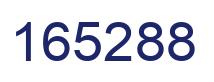 Number 165288 blue image