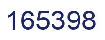 Number 165398 blue image