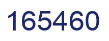 Number 165460 blue image