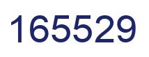 Number 165529 blue image