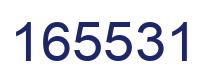 Number 165531 blue image