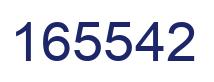 Number 165542 blue image