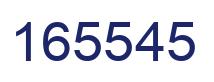 Number 165545 blue image
