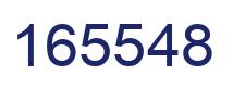 Number 165548 blue image