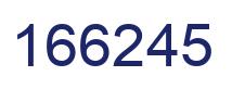 Number 166245 blue image