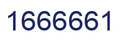 Number 1666661 blue image