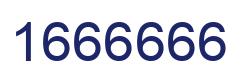 Número 1666666 imagen azul