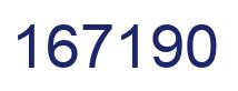 Number 167190 blue image