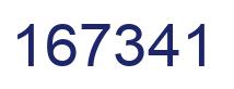 Number 167341 blue image