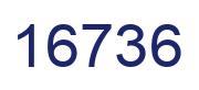 Number 16736 blue image