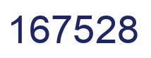 Number 167528 blue image
