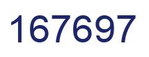 Number 167697 blue image