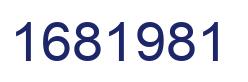 Number 1681981 blue image