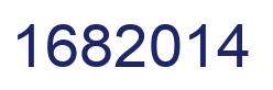 Number 1682014 blue image
