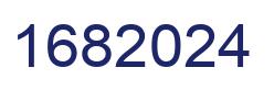 Number 1682024 blue image