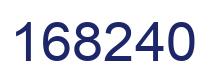Número 168240 imagen azul