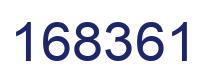 Number 168361 blue image
