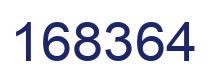 Number 168364 blue image