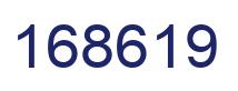 Number 168619 blue image