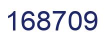 Number 168709 blue image