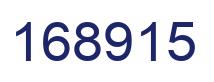Number 168915 blue image