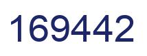 Number 169442 blue image