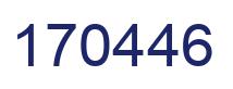 Number 170446 blue image