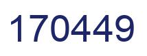 Number 170449 blue image