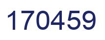 Number 170459 blue image