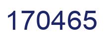 Number 170465 blue image
