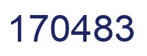 Número 170483 imagen azul