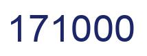 Number 171000 blue image