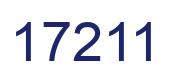 Number 17211 blue image