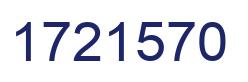 Number 1721570 blue image