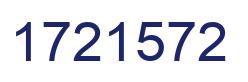 Number 1721572 blue image
