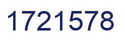 Number 1721578 blue image
