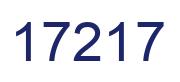 Number 17217 blue image