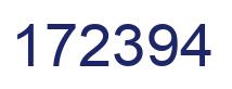 Number 172394 blue image
