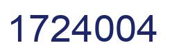 Number 1724004 blue image