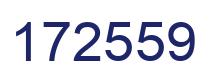Number 172559 blue image