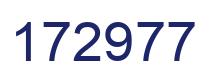 Number 172977 blue image