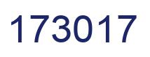 Número 173017 imagen azul