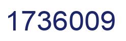 Number 1736009 blue image